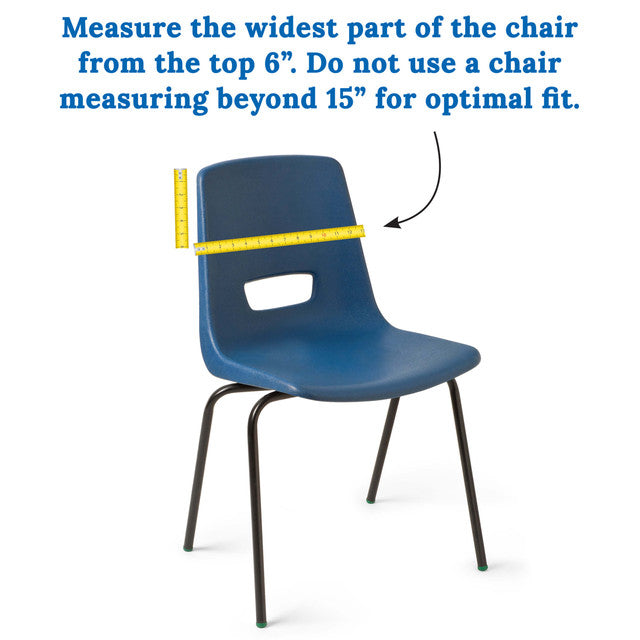 Chairback Buddy™ Blue and Yellow Pocket Chart Storage | 1 piece