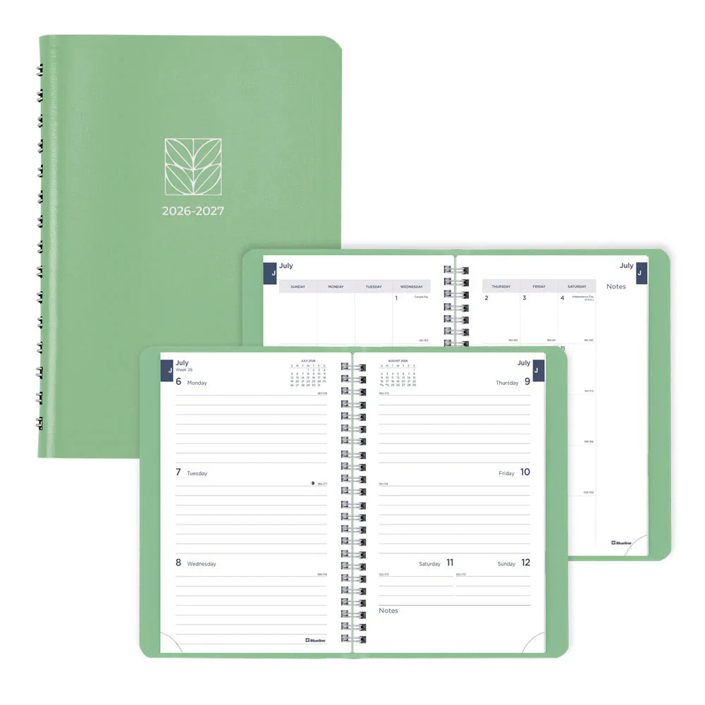 Academic Weekly Planner Fashion Green